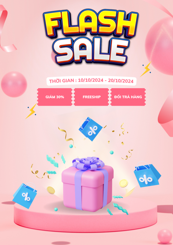 Pink Flash Sale Poster