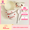 Bát ăn cơm chất liệu gốm sứ cho bé, Kt 11,7x6,1cm, nhiều hình ngộ nghĩnh