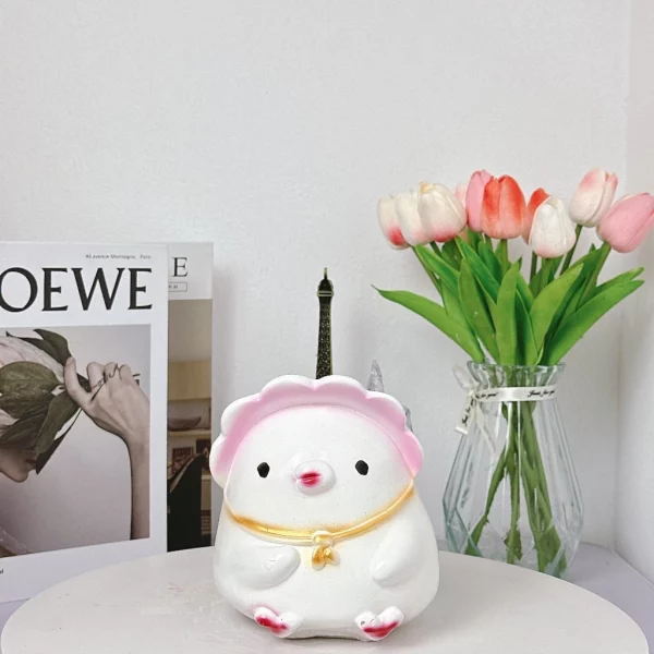 Heo tiết kiệm tiền tạo hình vịt con đội nón cute mini