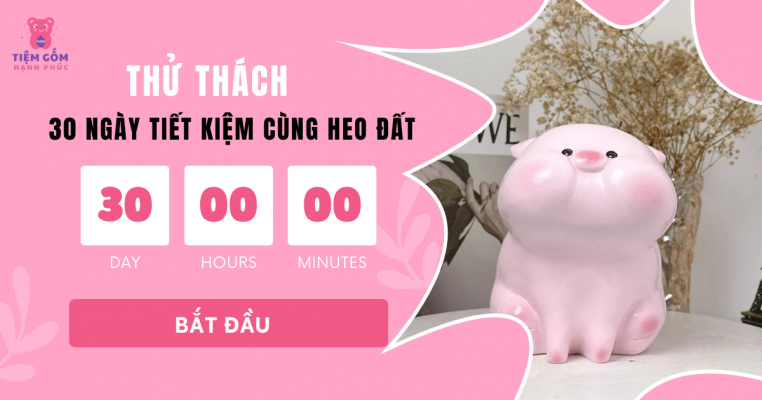 Cách tiết kiệm bằng heo đất hiệu quả