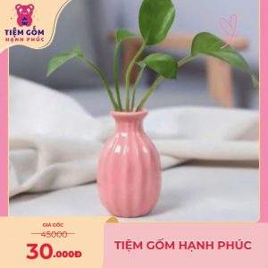 Bình gốm sứ cắm hoa mini nhiều màu